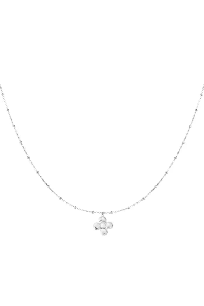 Ketting Flower - Zilver