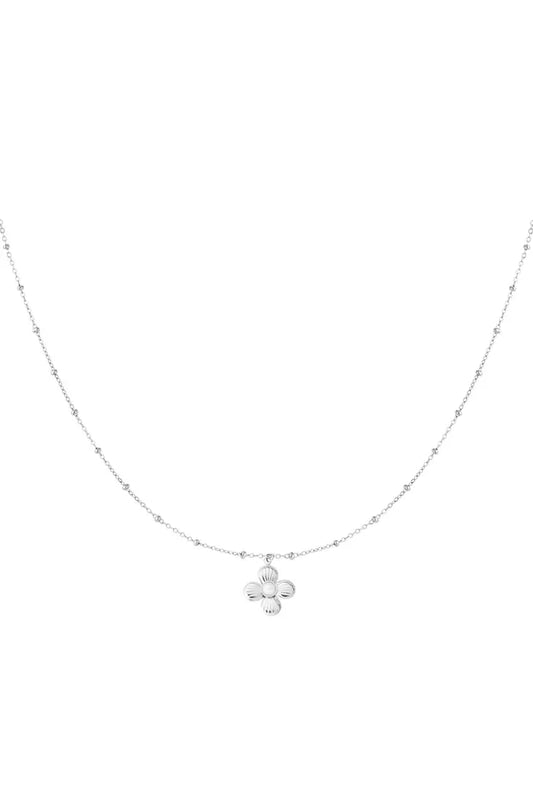 Ketting Flower - Zilver