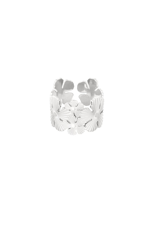 Ring Flower - Zilver